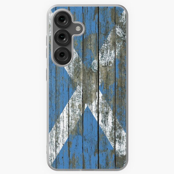 Item preview, Flag of Scotland on Rough Wood Boards Effect designed and sold by jeff bartels.