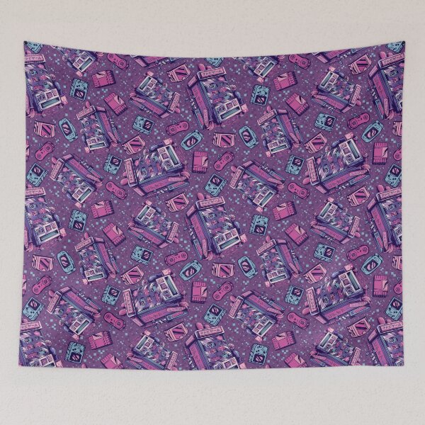Item preview, Retro Gaming Machine Pattern  designed and sold by Ilustrata®.