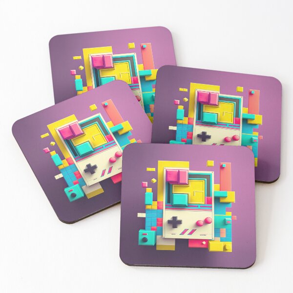 Item preview, Retro Handheld Video Game Console Voxel Art designed and sold by mhart64.