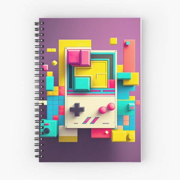 Item preview, Retro Handheld Video Game Console Voxel Art designed and sold by mhart64.
