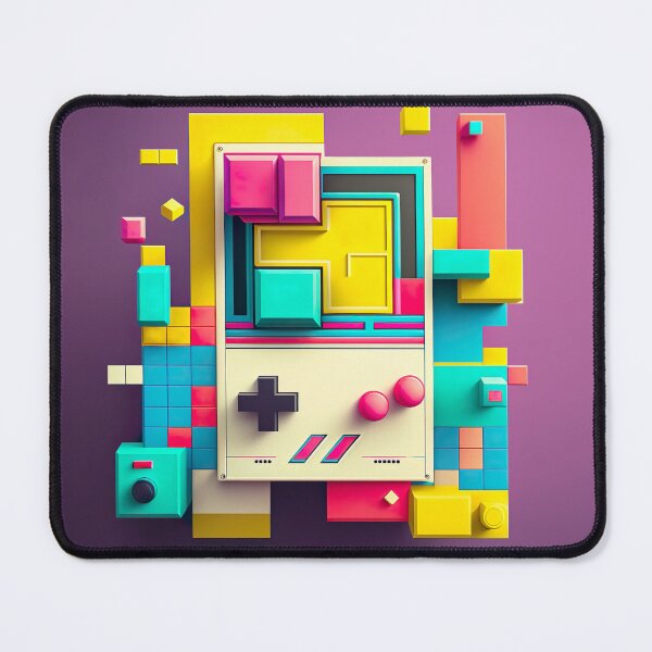 Item preview, Retro Handheld Video Game Console Voxel Art designed and sold by mhart64.