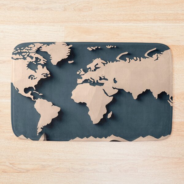 Item preview, World Map in Paper art style designed and sold by FormFinder.