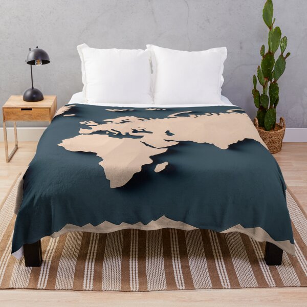 Item preview, World Map in Paper art style designed and sold by FormFinder.