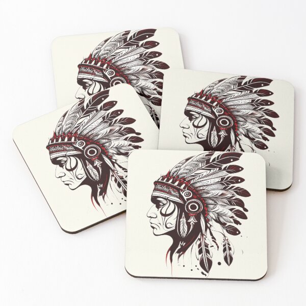 Item preview, Native American Tattoo Feather designed and sold by TourDePassion.
