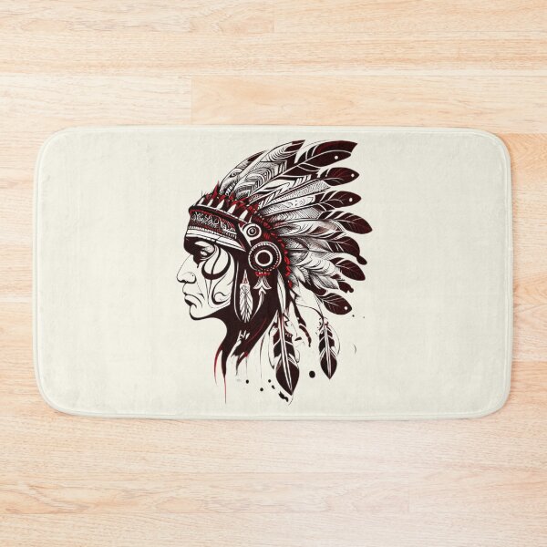 Item preview, Native American Tattoo Feather designed and sold by TourDePassion.