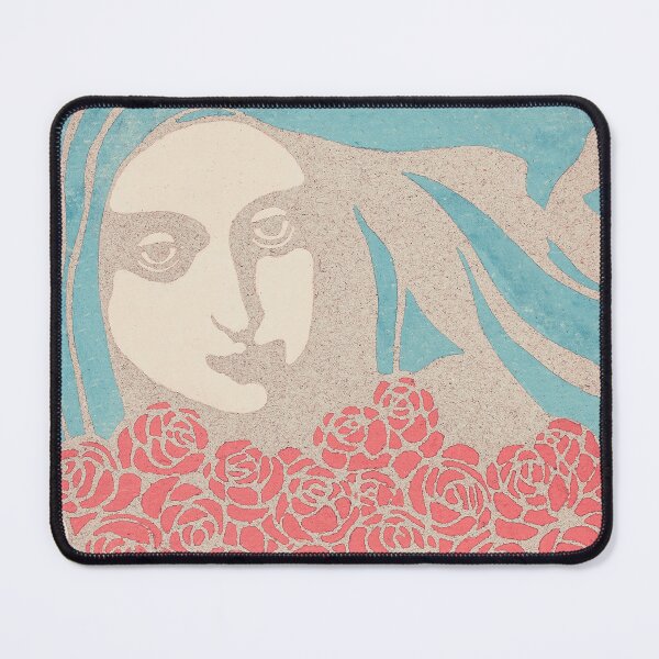 Item preview, Woman’s Head with Roses (1899) Koloman Moser (Kolo Moser) designed and sold by BossyCatHome.