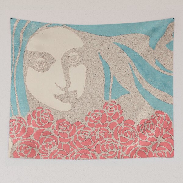 Item preview, Woman’s Head with Roses (1899) Koloman Moser (Kolo Moser) designed and sold by BossyCatHome.