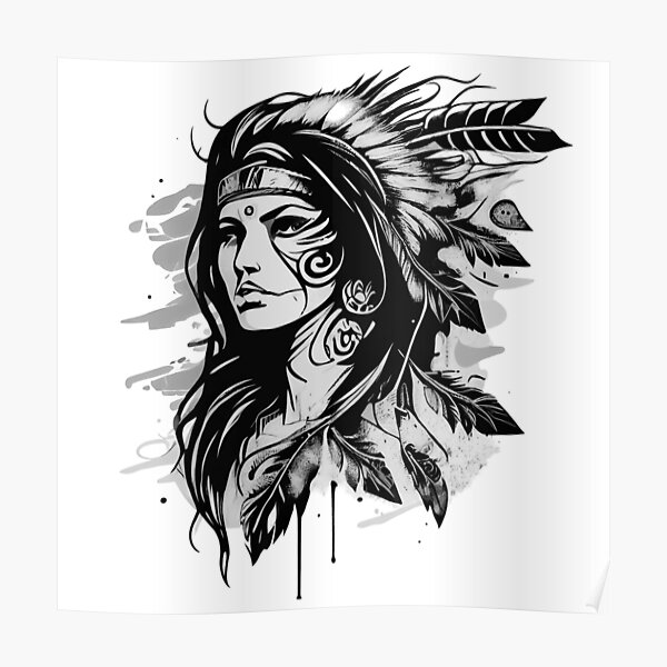 Native American Tattoo Posters for Sale | Redbubble Native American Tattoo Posters for Sale | Redbubble
