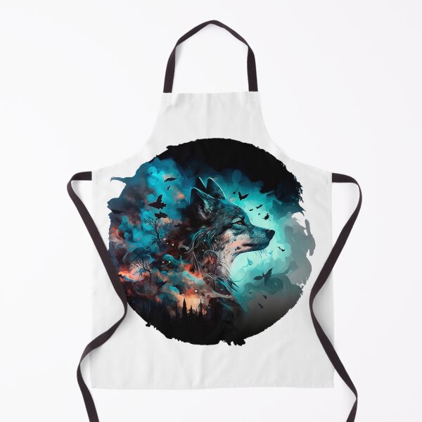 Artikelvorschau, Mystical Wolf: A Serene Nighttime Scene entworfen und verkauft von SweetMagicDream.