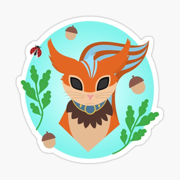Red squirrel Ratatosk Sticker