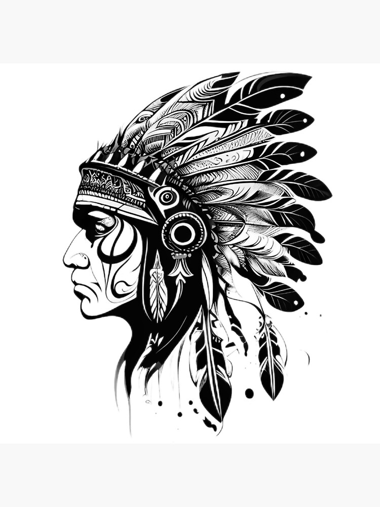 Tattoo uploaded by N • Native american skull/feather crown skull • Tattoodo