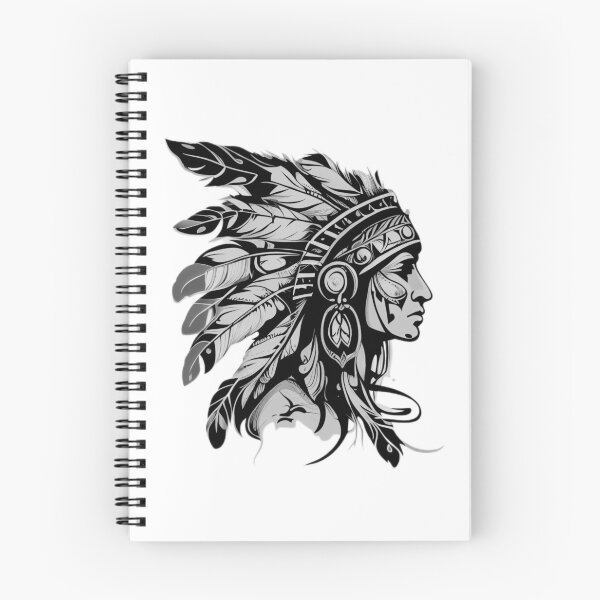Item preview, Native American Tattoo Forearm BW designed and sold by TourDePassion.