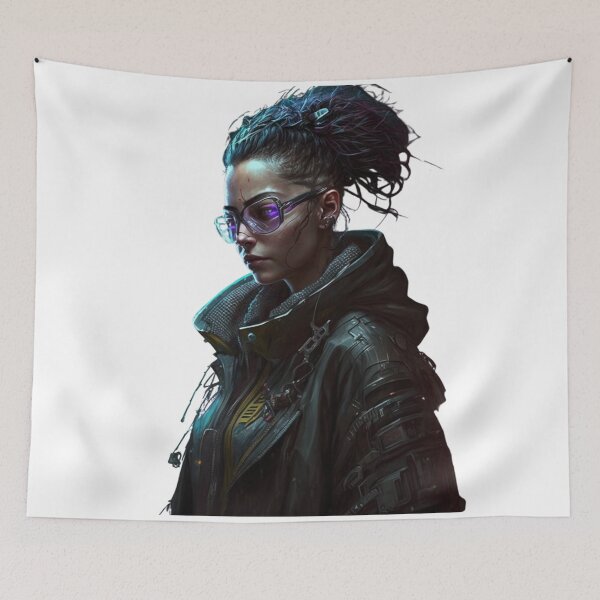 Item preview, Cyberpunk Character #10 designed and sold by CyberThreads.