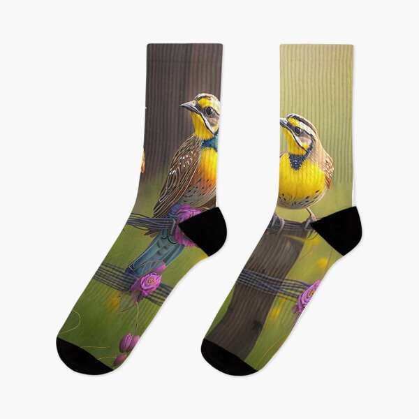 Item preview, yellow meadowlarks in a prairie designed and sold by artyficial-.