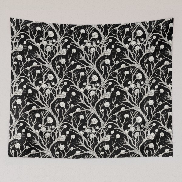 Item preview, Black and White Forest Pattern designed and sold by KookyKaboodle.
