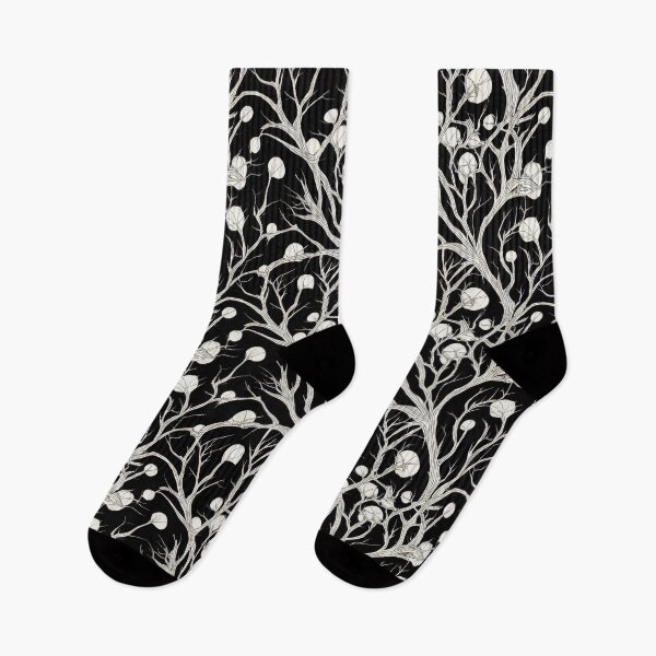 Item preview, Black and White Forest Pattern designed and sold by KookyKaboodle.