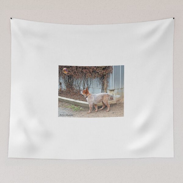 Item preview, Cachorro de perro de ganado australiano rojo con burbuja flotante designed and sold by Wirey.