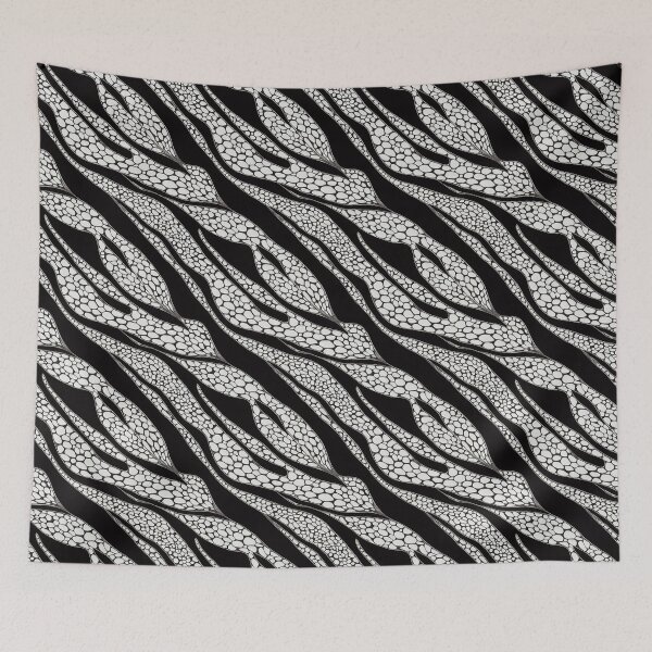 Item preview, Black and White Cellular Pattern designed and sold by KookyKaboodle.