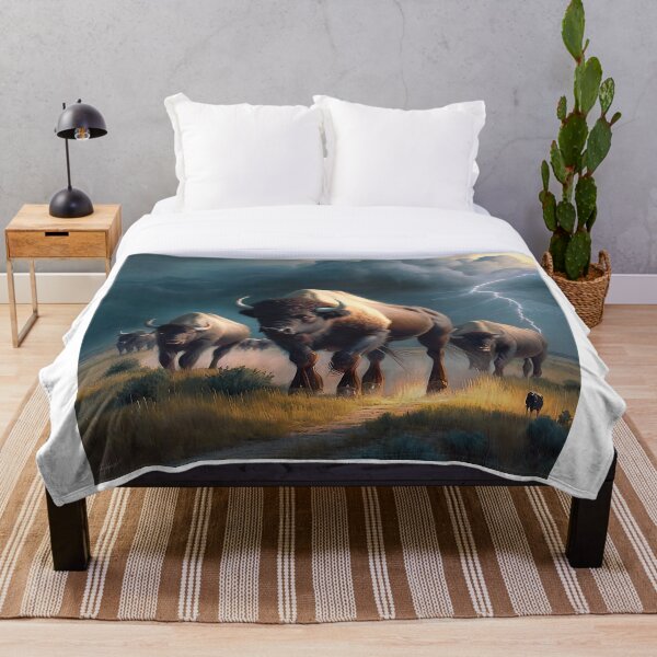 Artikelvorschau, Powerful buffalo in a thunderstorm entworfen und verkauft von artyficial-.