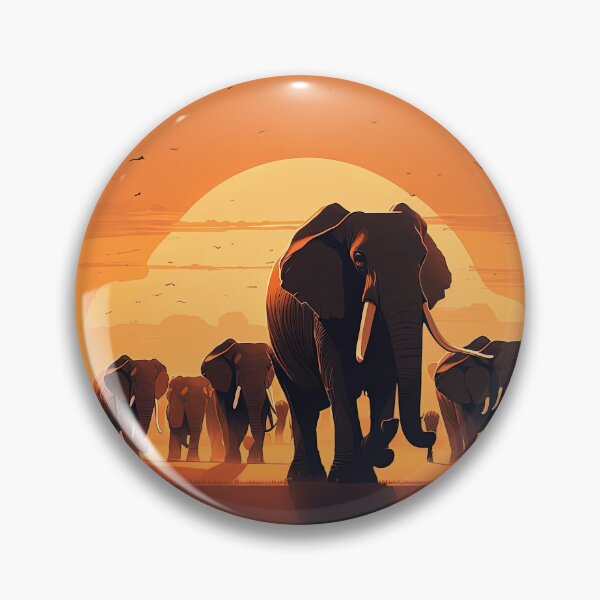 Artikelvorschau, Cartoon group of elephants in the desert entworfen und verkauft von artyficial-.