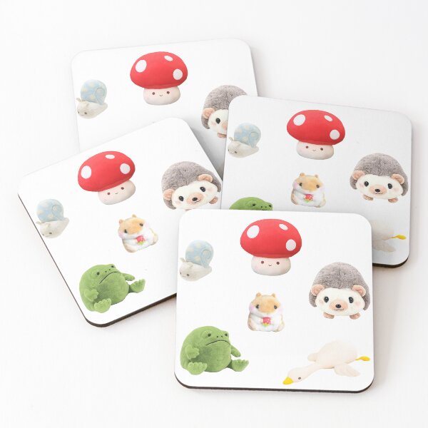 Item preview, Cottagecore Kawaii Plushies Sticker Pack designed and sold by casserolestan.