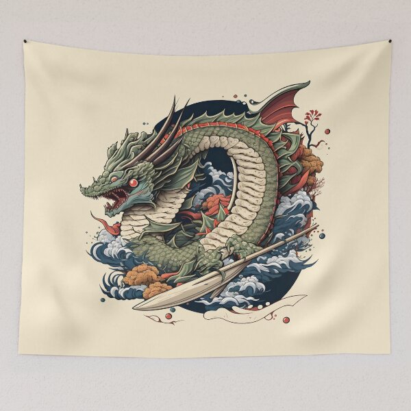 Item preview, Evil Dragon Retro Japanese Anime Lover designed and sold by SecretDicer.