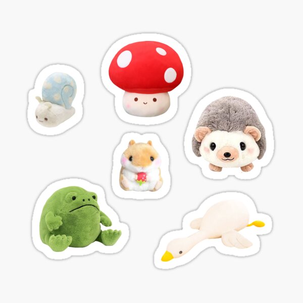 Frog Plushies Stickers for Sale, Free US Shipping