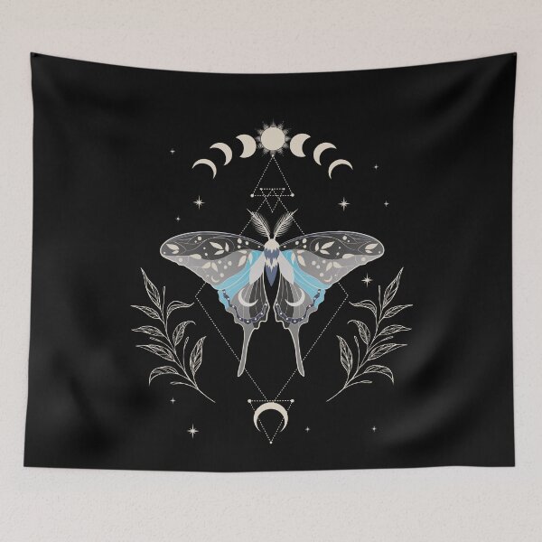 Item preview, Demiboy Luna Moth Celestial Cottagecore LGBT Pride Flag designed and sold by Clara Hollins.