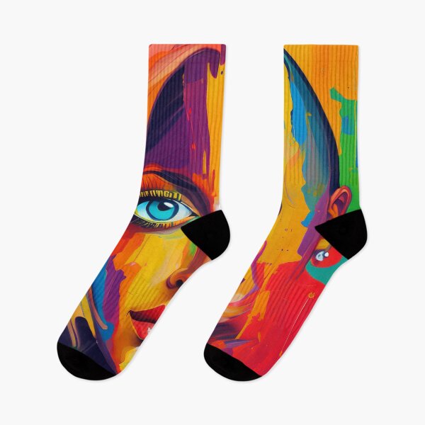 Item preview, She is Colorful Confident and Colorful | Fine Art | To | Stickers designed and sold by Kawika AngelArts.