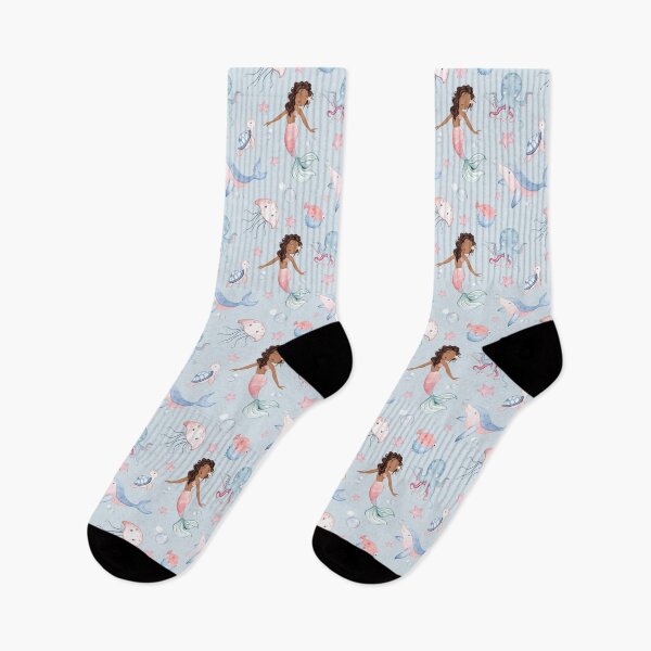Item preview, Mermaid pattern / ocean underwater world for baby nursery kids room designed and sold by portrait4you.