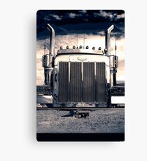 Lienzo Peterbilt en la noche