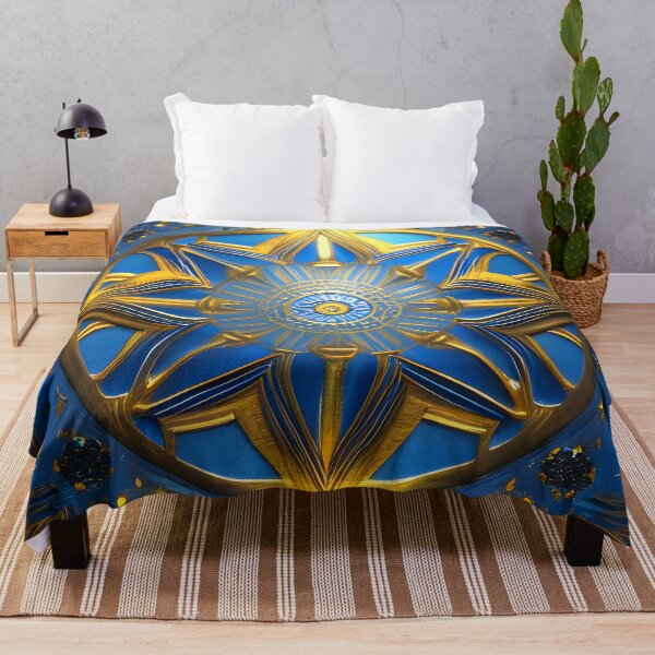 Item preview, Blue golden mandala designed and sold by Illium21.