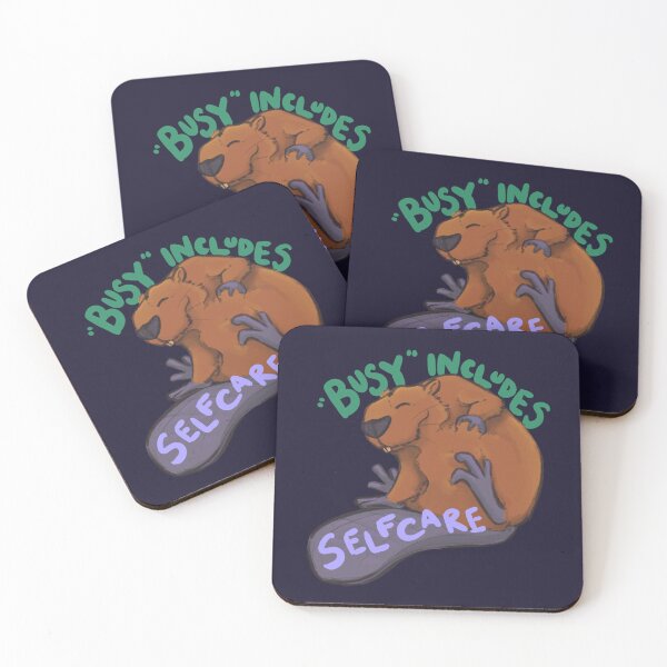 Item preview, Busy Includes Selfcare Beaver designed and sold by Casey Wilkinson.