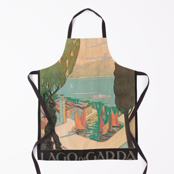 Item preview, Vintage Travel Poster - Lago di Garda Riva, Riva del Garda designed and sold by Gin  Neko.