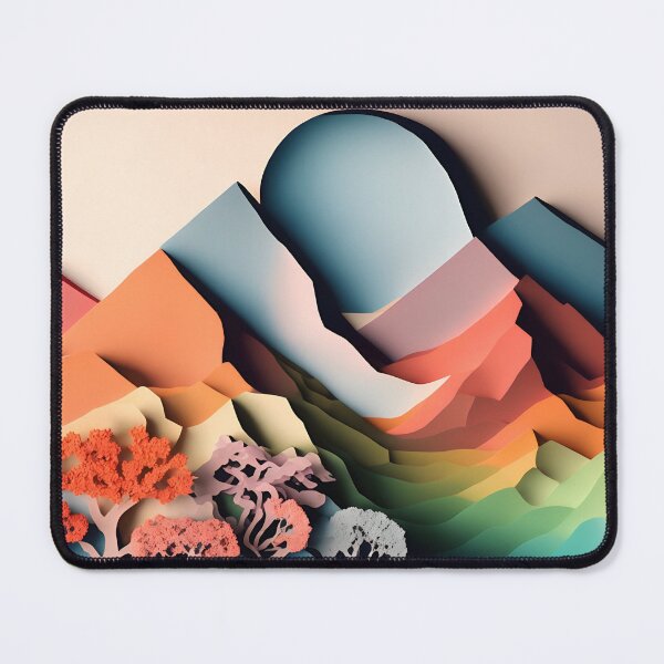 Item preview, Mountain Colors in Paper art style designed and sold by FormFinder.