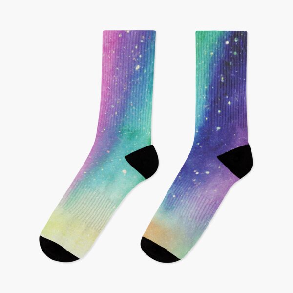 Item preview, Colorful Aurora Borealis - Watercolor designed and sold by The Iconic Minimalist.