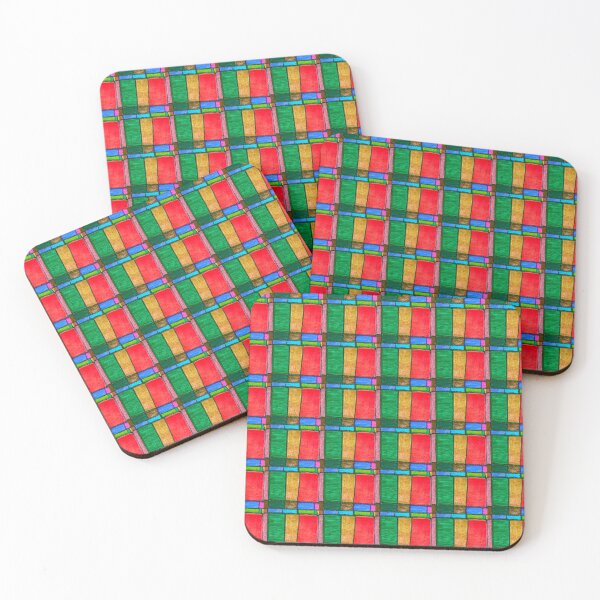 Item preview, Whirl Coloured Patchwork Squares  designed and sold by PodmenikArt.