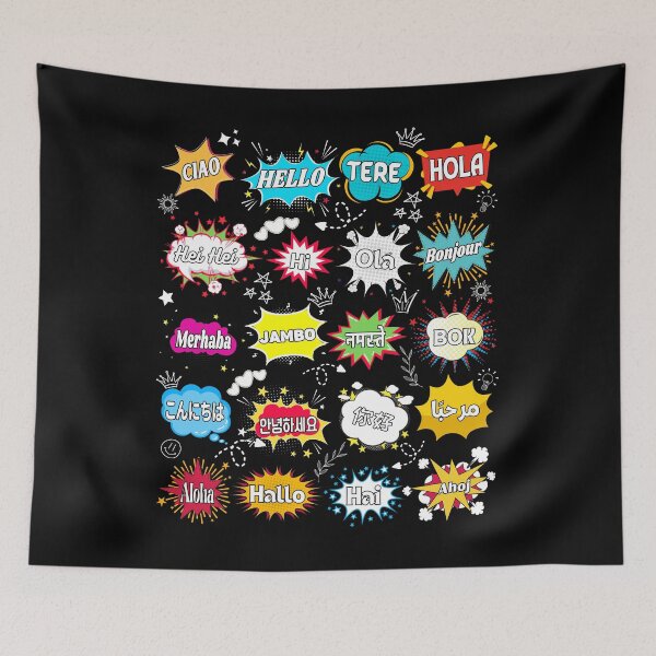 Item preview, Hello Word in Different Languages Teacher Language Funny designed and sold by 1Designology1.
