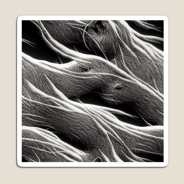 Item preview, Black and White Wool Pattern designed and sold by KookyKaboodle.