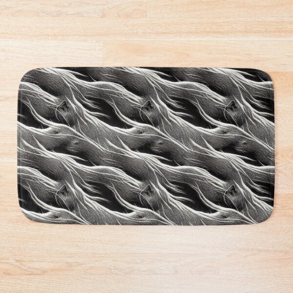 Item preview, Black and White Wool Pattern designed and sold by KookyKaboodle.