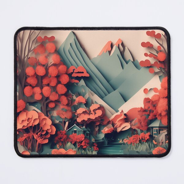 Item preview, Mountain Village Secret in Paper art style designed and sold by FormFinder.
