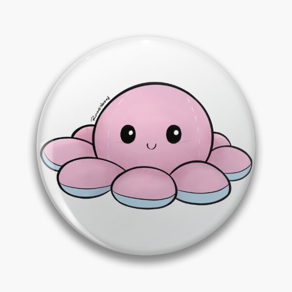 Item preview, Cute Reversible Octopus Happy Plushie designed and sold by roxaneisbored.