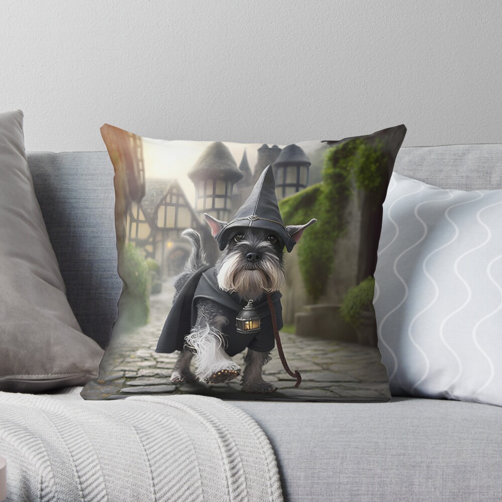 Miniature hot sale schnauzer pillow