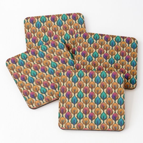 Item preview, The Psychedelic Peacock Feathers #1 designed and sold by Bring Back Culture.