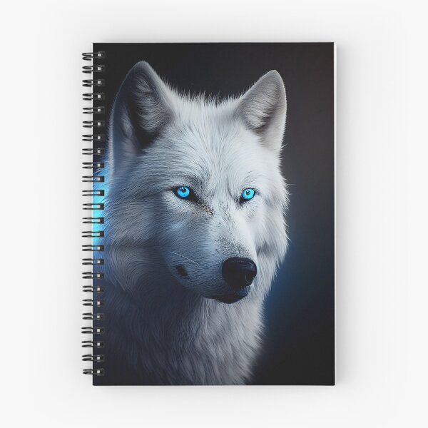 Item preview, White Snow Wolf with Beautiful Blue Eyes designed and sold by GiftPantheon.