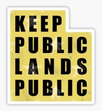 Keep Public Lands Public - Utah Sticker