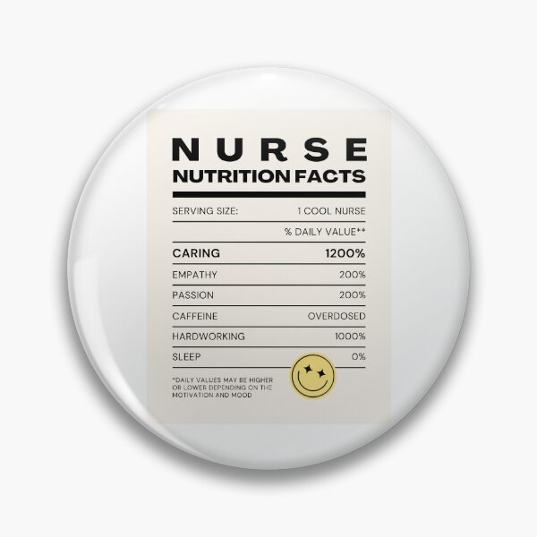 Item preview, NURSE Nutrition Facts Label - Funny Read with Smiley Face designed and sold by GotPink.