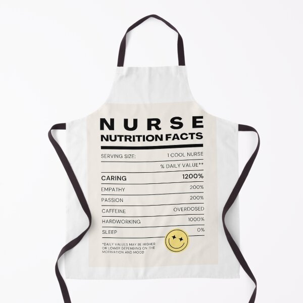Item preview, NURSE Nutrition Facts Label - Funny Read with Smiley Face designed and sold by GotPink.