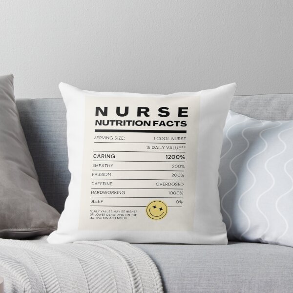 Item preview, NURSE Nutrition Facts Label - Funny Read with Smiley Face designed and sold by GotPink.