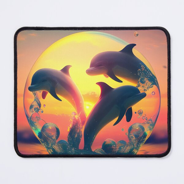 Item preview, colorful dolphins designed and sold by DEMONIZATOR.